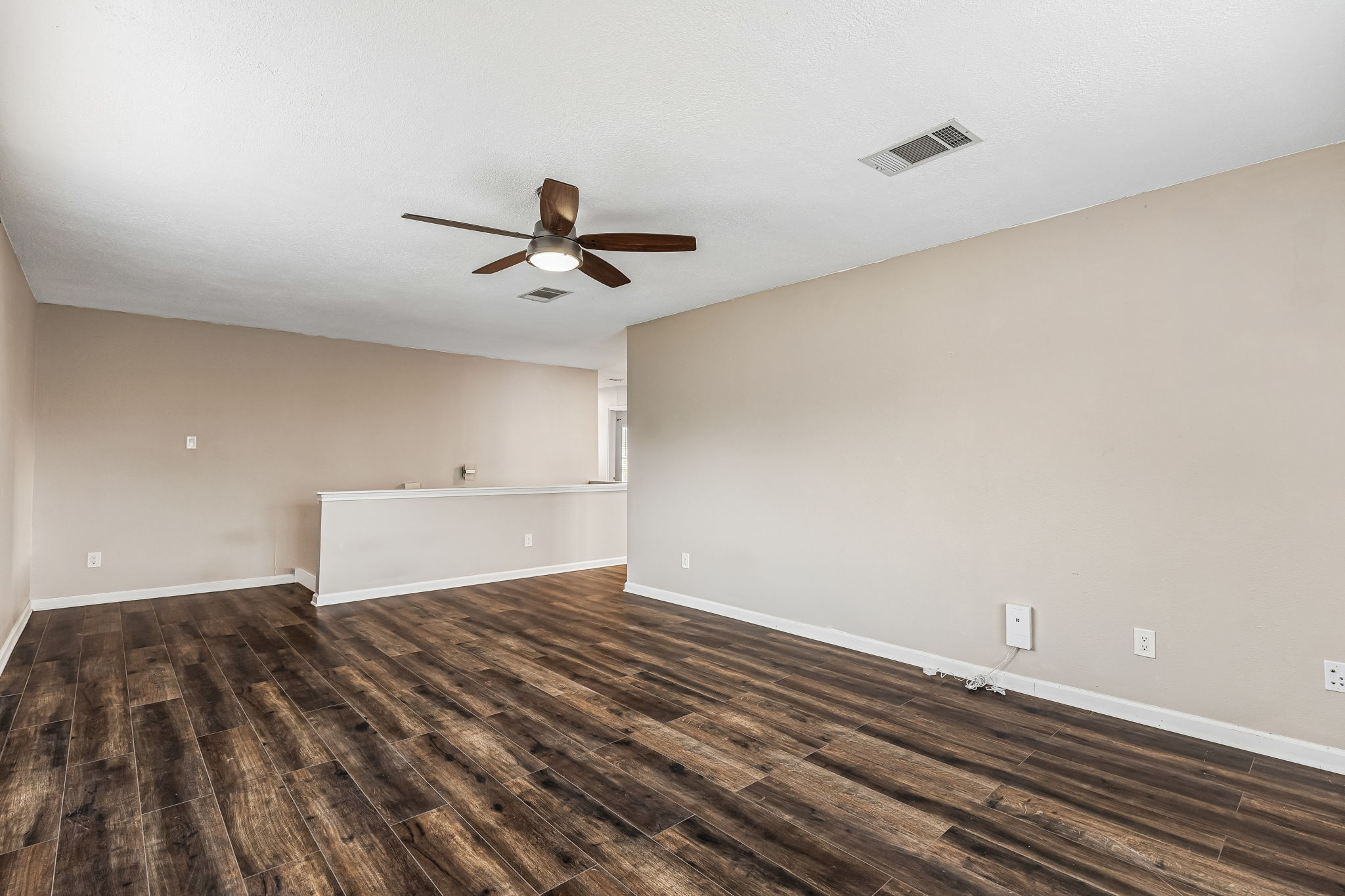 Upstairs living area.