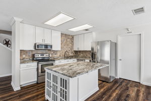 Eat-in kitchen.