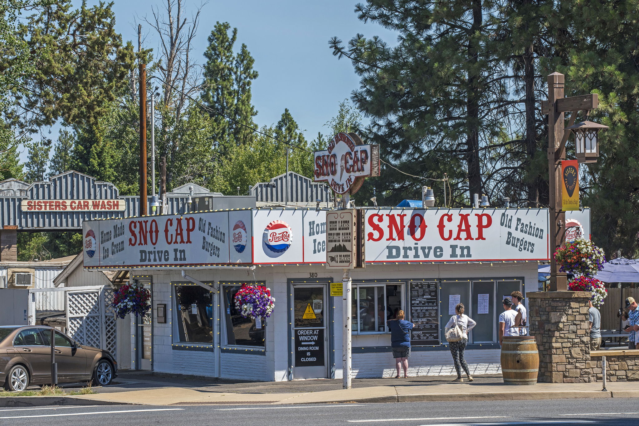 Sisters Sno-Cap, 380 W Cascade. Lots are adjacent to the renowned Stitchin' Post quilt store, High Desert Chocolates, iconic Sno-Cap drive-in, Sisters Arts District, 1 block from Sisters Coffee, and more.