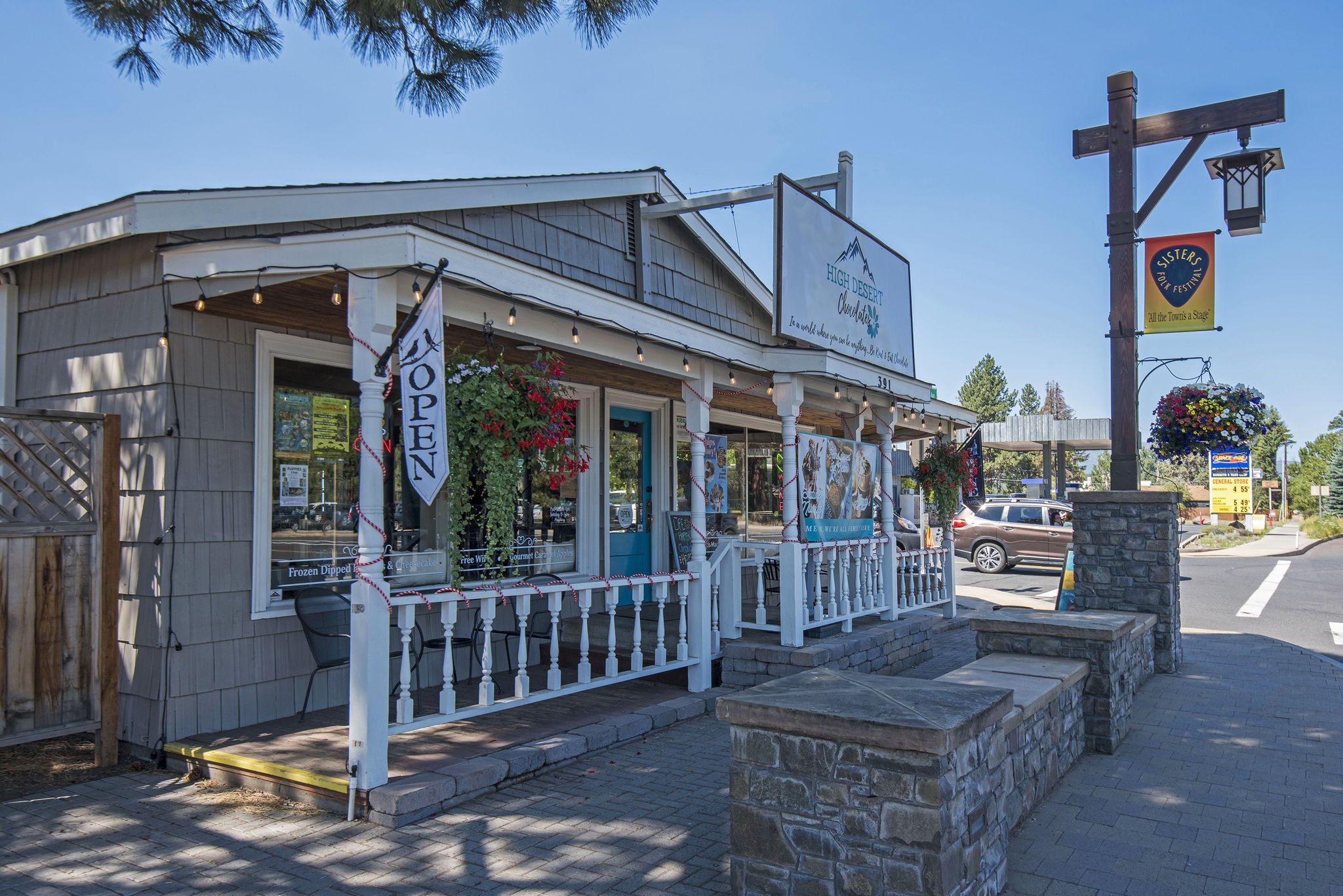 High Desert Chocolate, 391 W Cascade. Lots are adjacent to the renowned Stitchin' Post quilt store, High Desert Chocolates, iconic Sno-Cap drive-in, Sisters Arts District, 1 block from Sisters Coffee, and more.