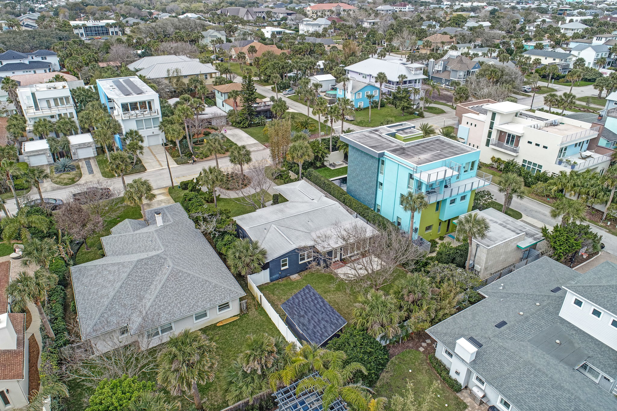 Rear Aerial View of Home