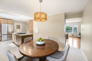 Recently renovated eat-in kitchen w/skylight!