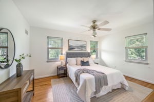 Bedroom 3, on upper level offers lake views!