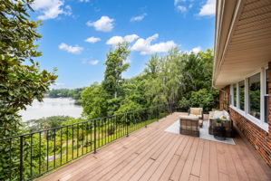 Deck w/fab views, overlooks spacious backyard
