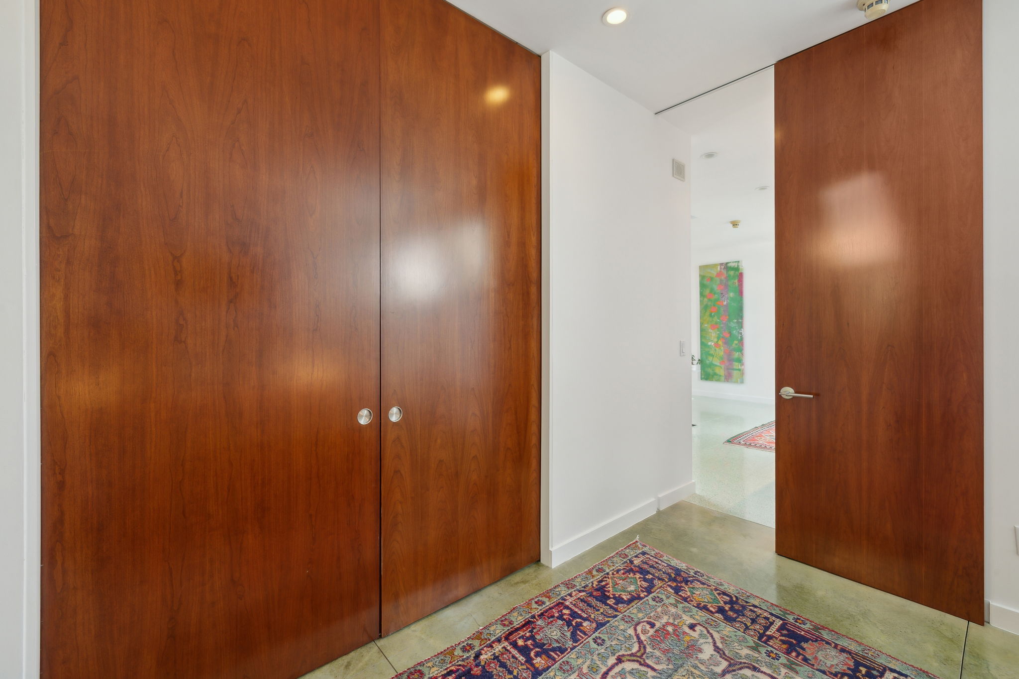 Bedroom 3 with Pocket Doors to Bedroom 2