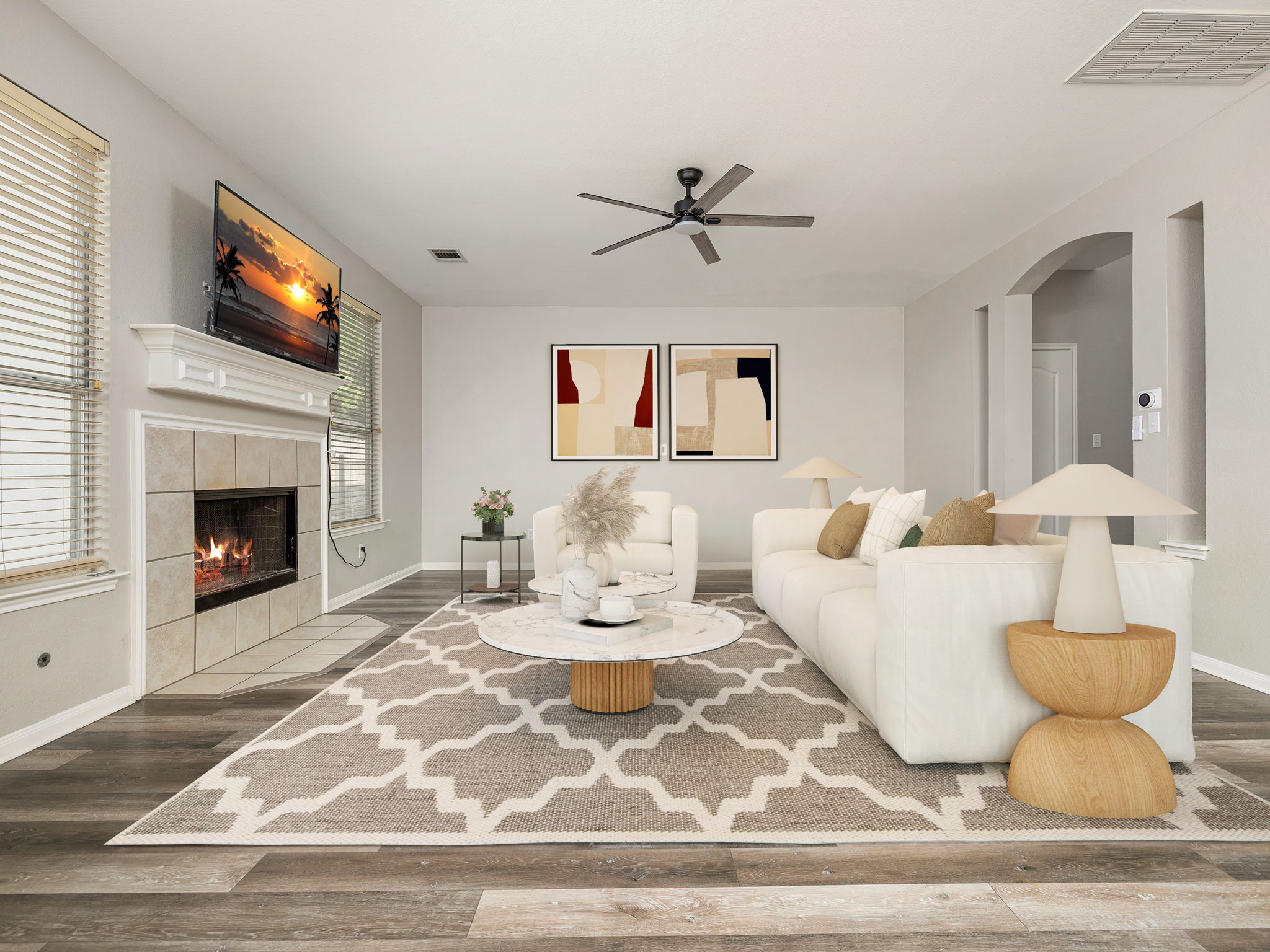 Stage living room(