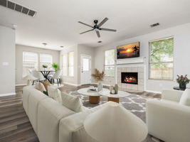 Stage living room  dining room(