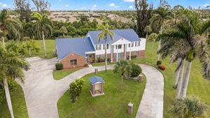 Aerial Front Exterior