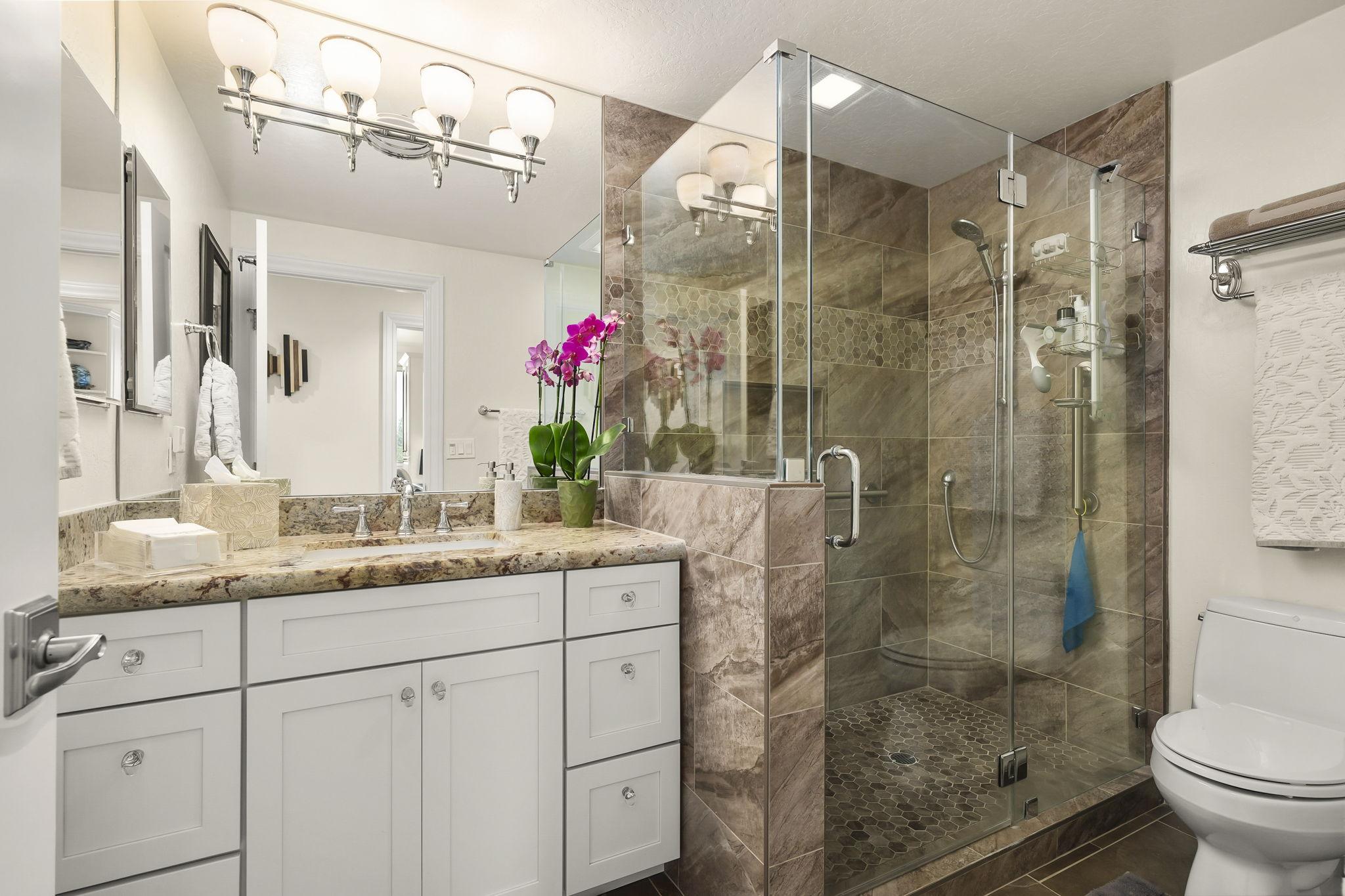 Updated guest bathroom