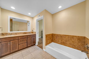 Maple Wood Cabinets & Bathtub