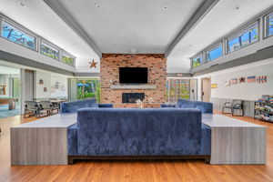 Huge Flat Screen TV in Clubhouse