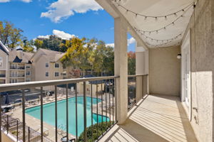 Balcony with Pool Views