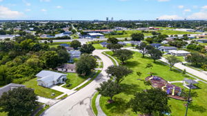 Aerial Front Exterior