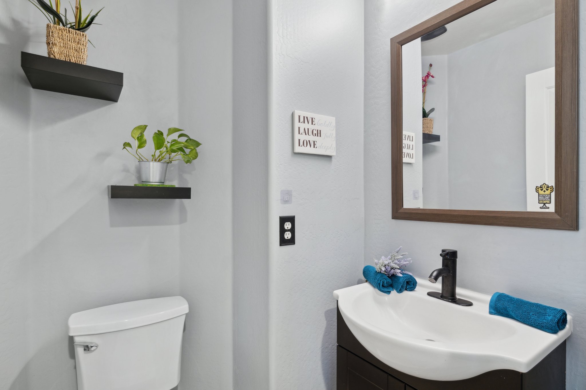 First floor half bath