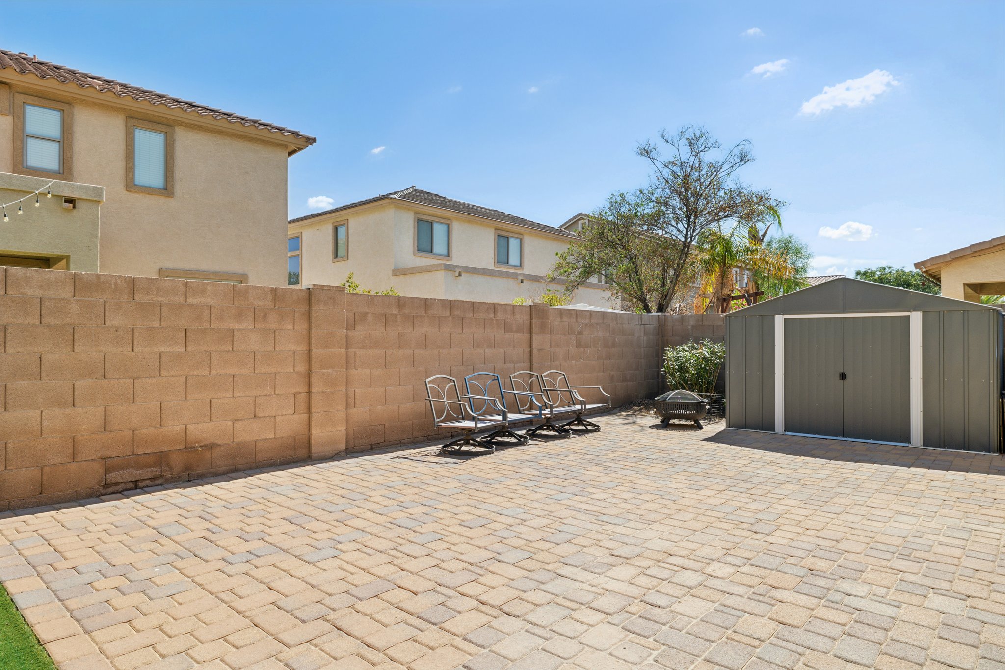 Pavered Backyard