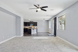View from Family Area to Kitchen