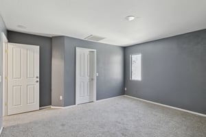 Master Bedroom to the left/ walk in closet