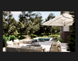 Custom pool and spa
