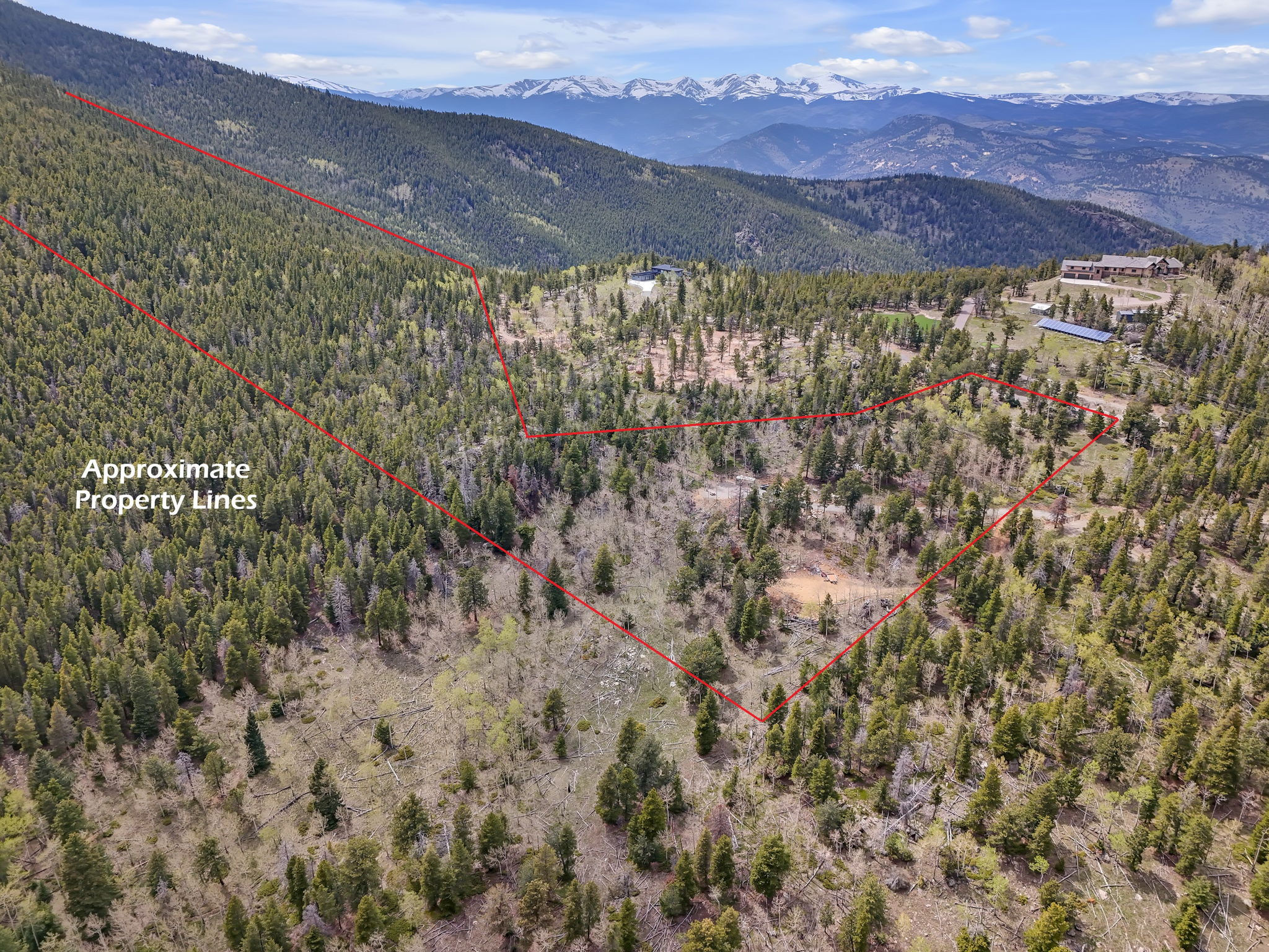 Approximate property lines.