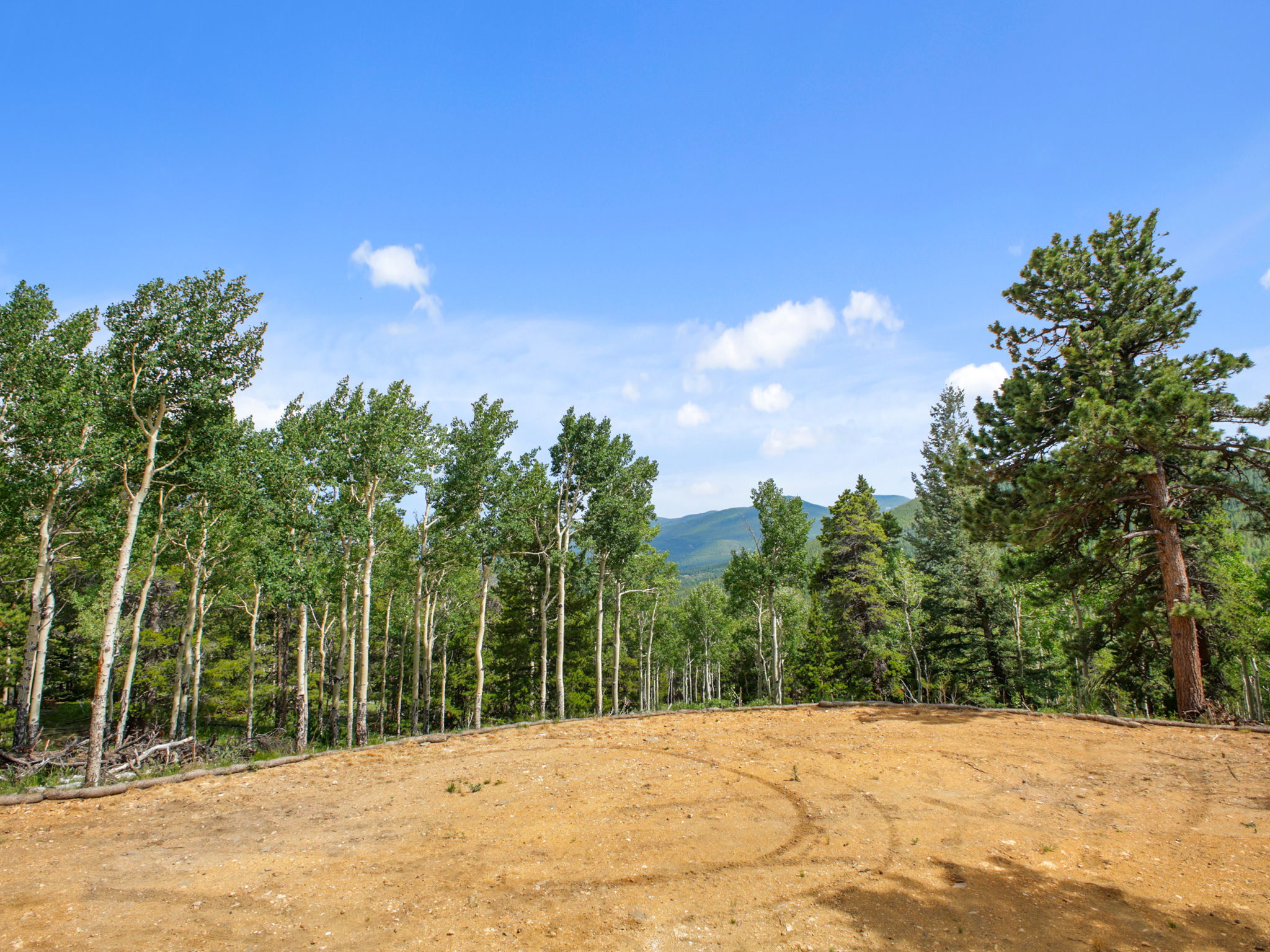 Building site cleared and excavated.