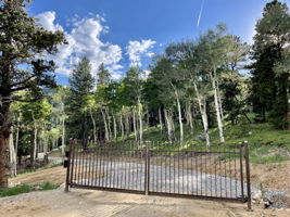Gated entry to the property.