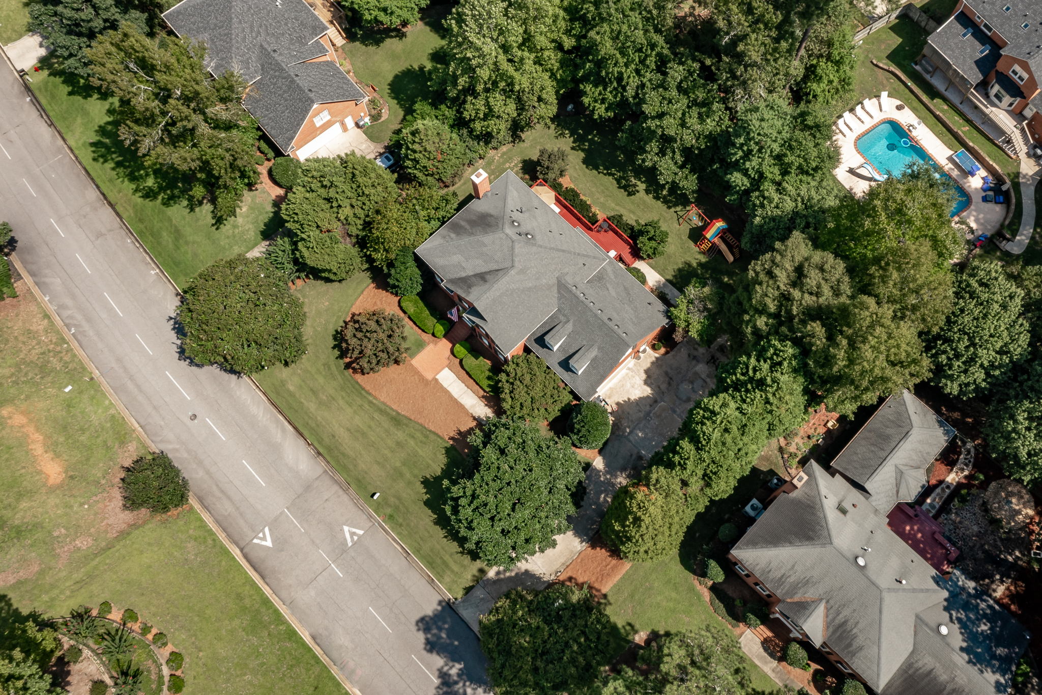 Aerial View Of Home
