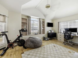 Bedroom 5/Office with attached murphy bed and access to east facing balcony