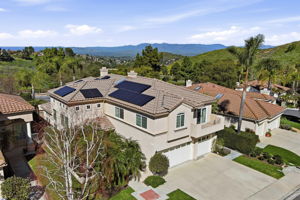 Front of home paid of solar panels