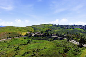 Aerial view of neighborhood