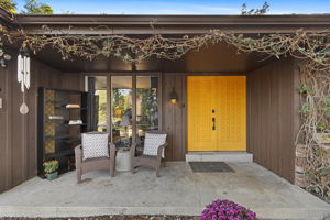 Enjoy coffee on your covered front porch!