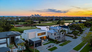 Twilight - Aerial Front Exterior 4