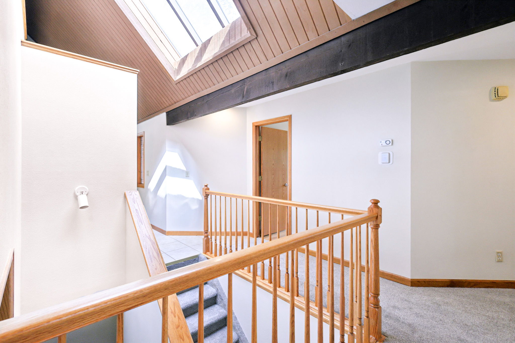 Open staircase and hallway.