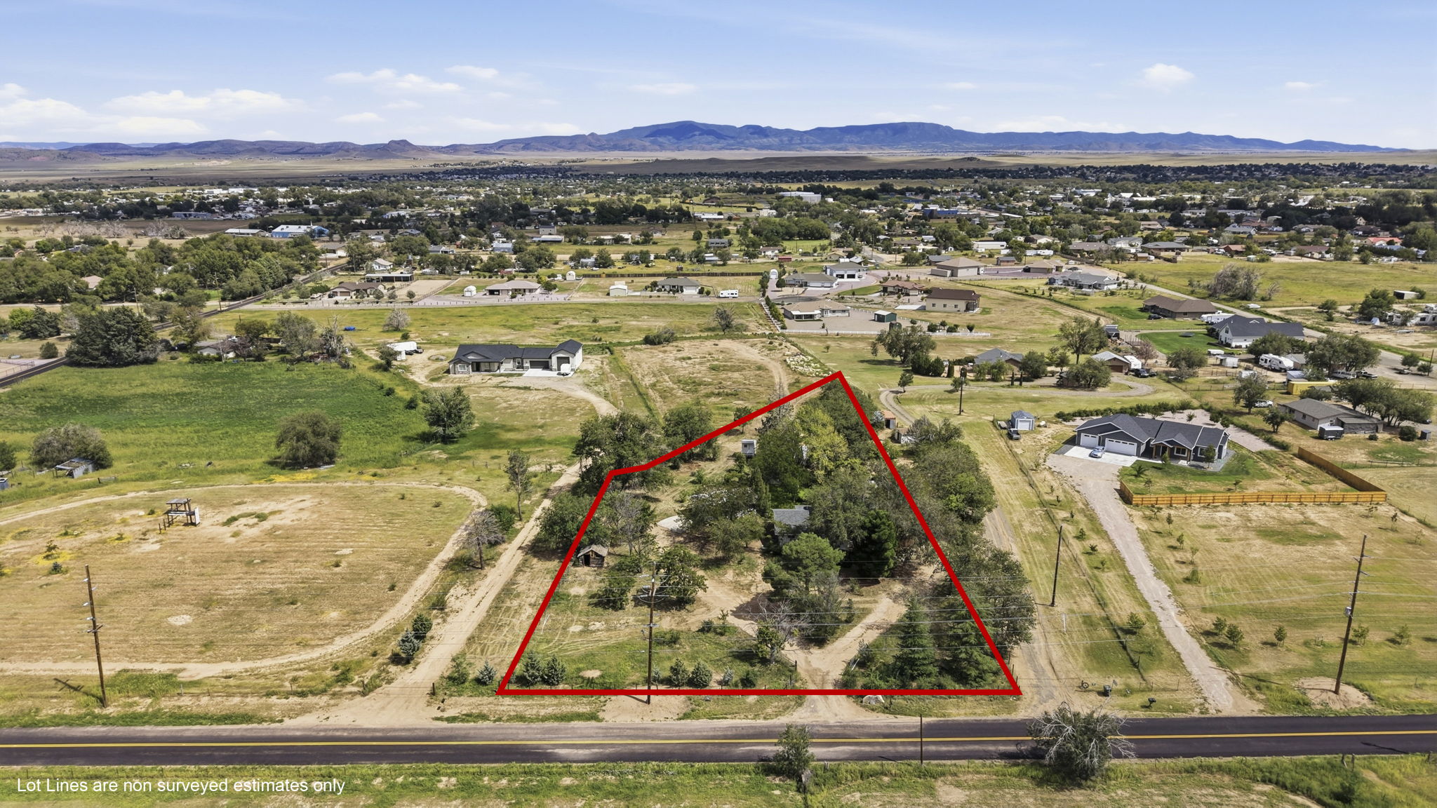 Aerial Front Lot Lines