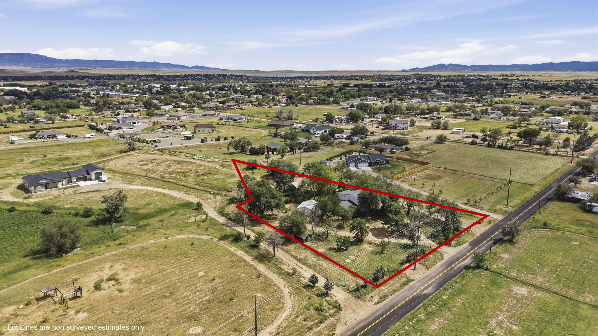 Aerial Front 3 Lot Lines