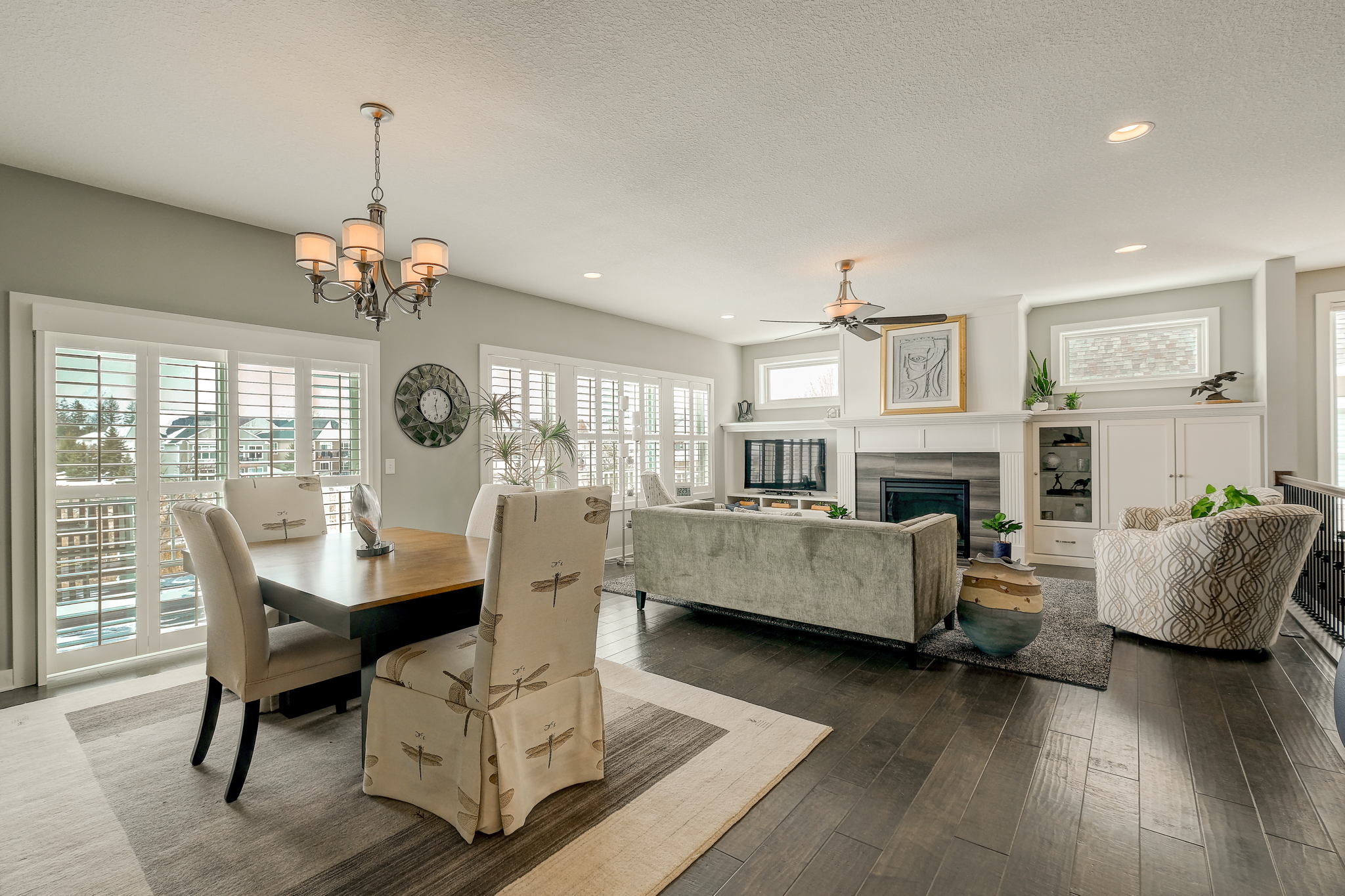 Dining Space With Walkout To Deck