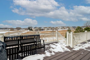 Main Level Deck With Sweeping Views Of Pond & Wetlands