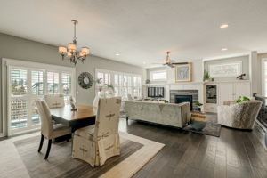 Dining Space With Walkout To Deck