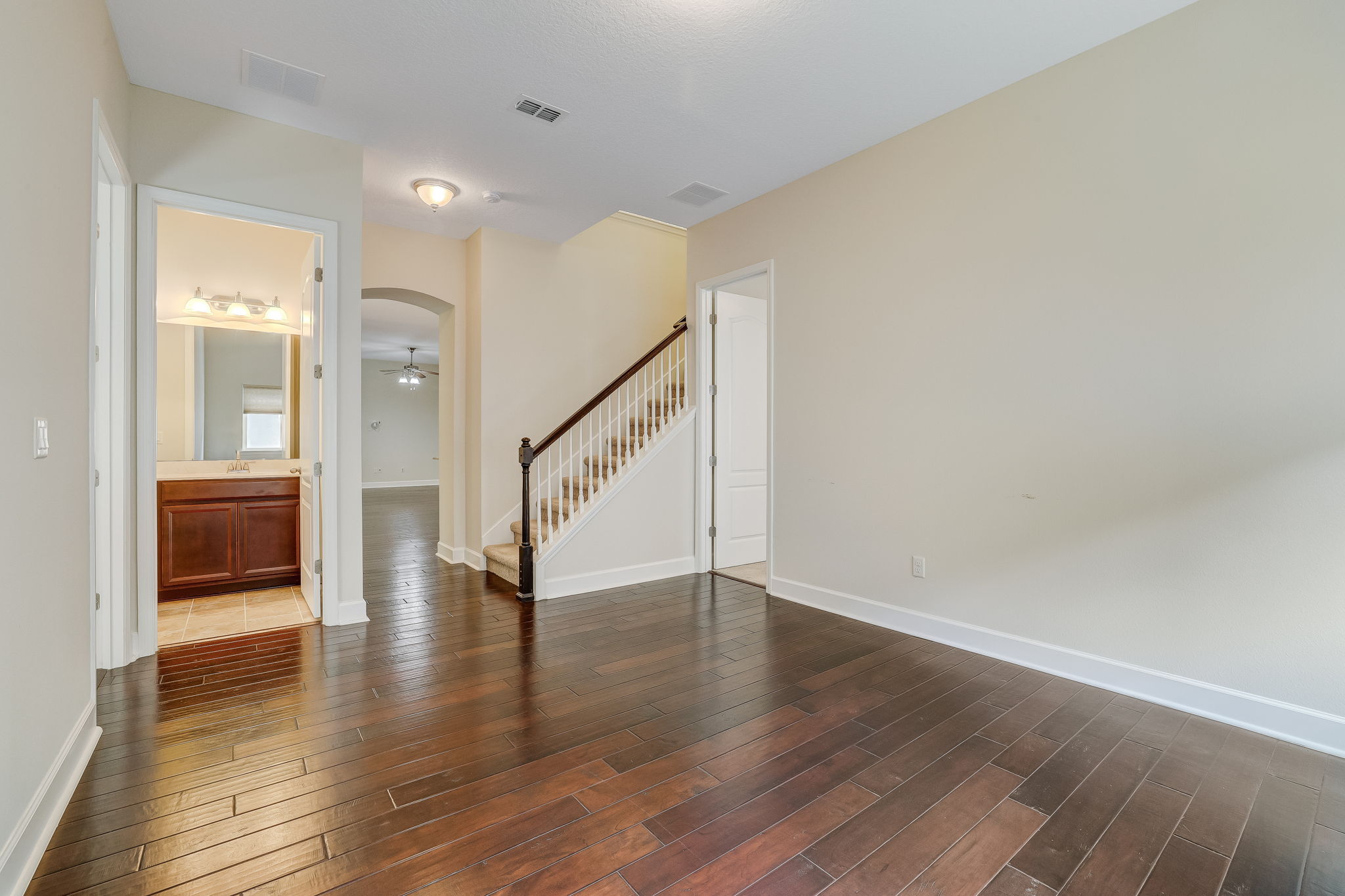 Den/Study with Hardwood Flooring