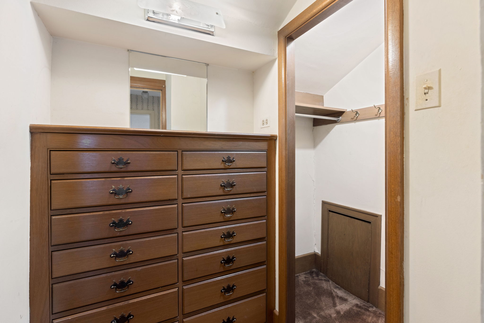 Amazing closet storage upstairs