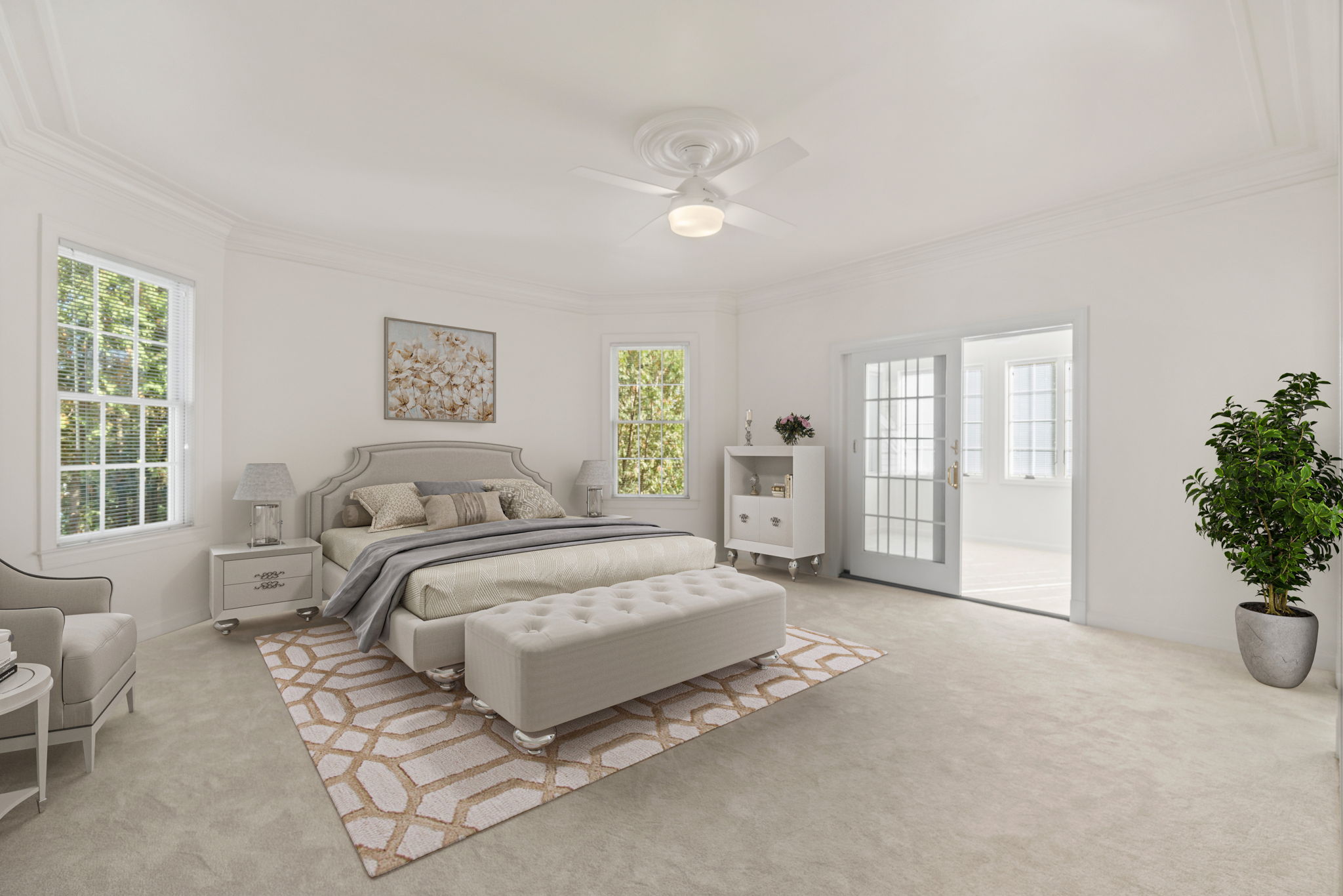 Primary Suite (virtually staged)