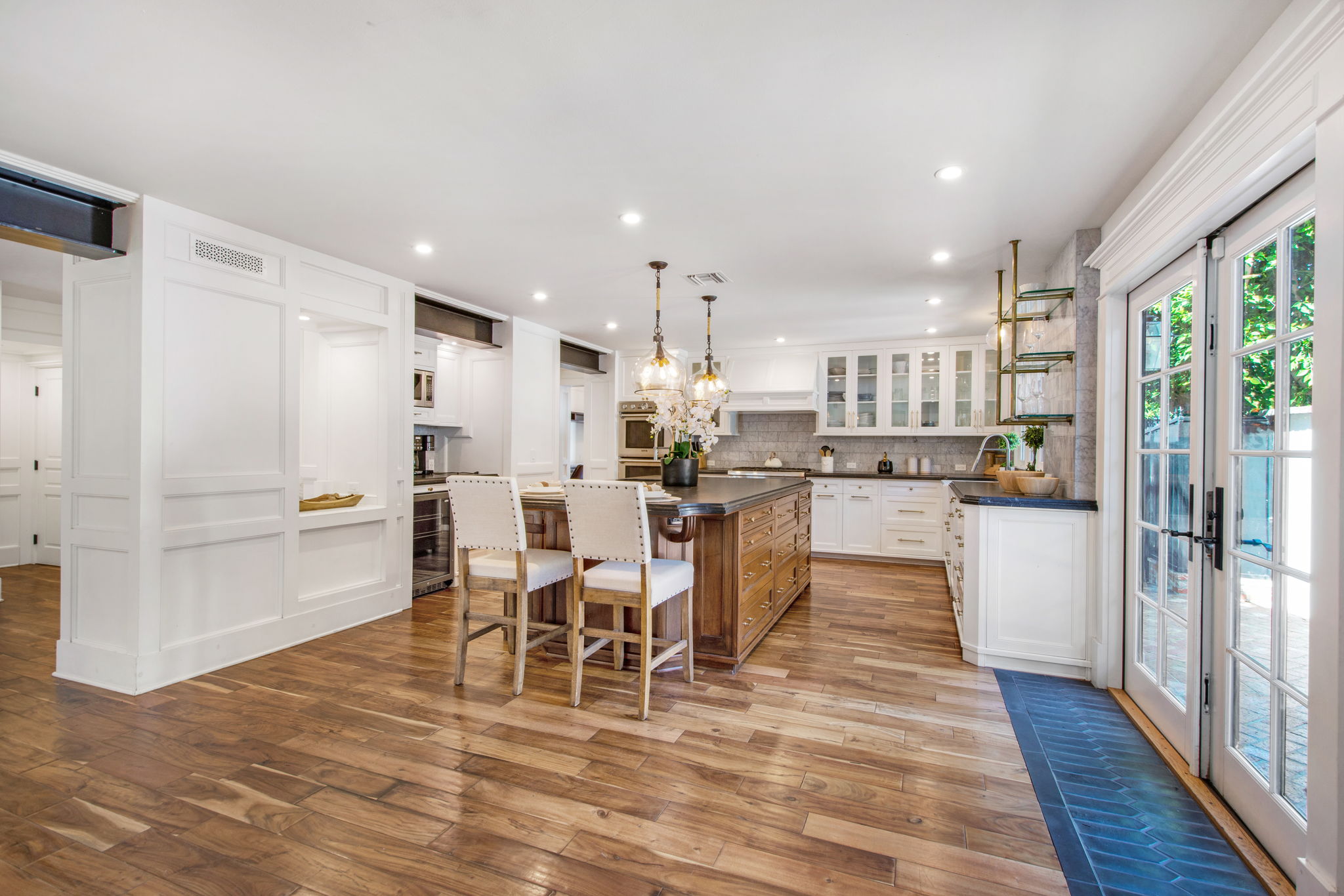View into kitchen from Great room