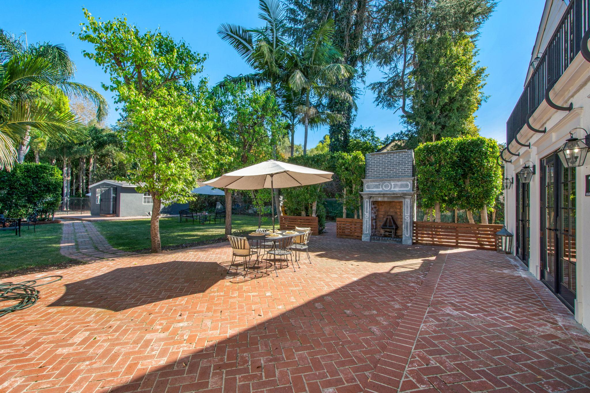 Interior courtyard off great room for easy entertaining