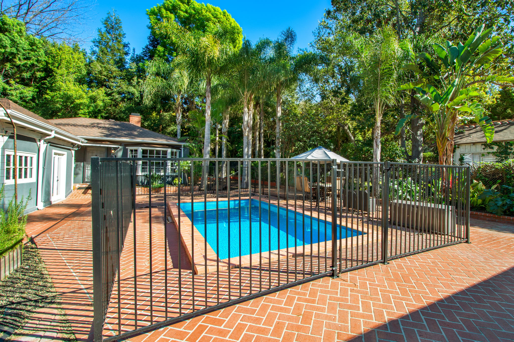 digitally enhanced pool area