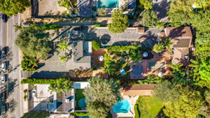 Overhead view of lot