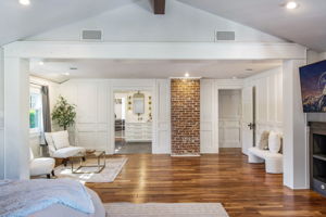 view of sitting area from primary suite