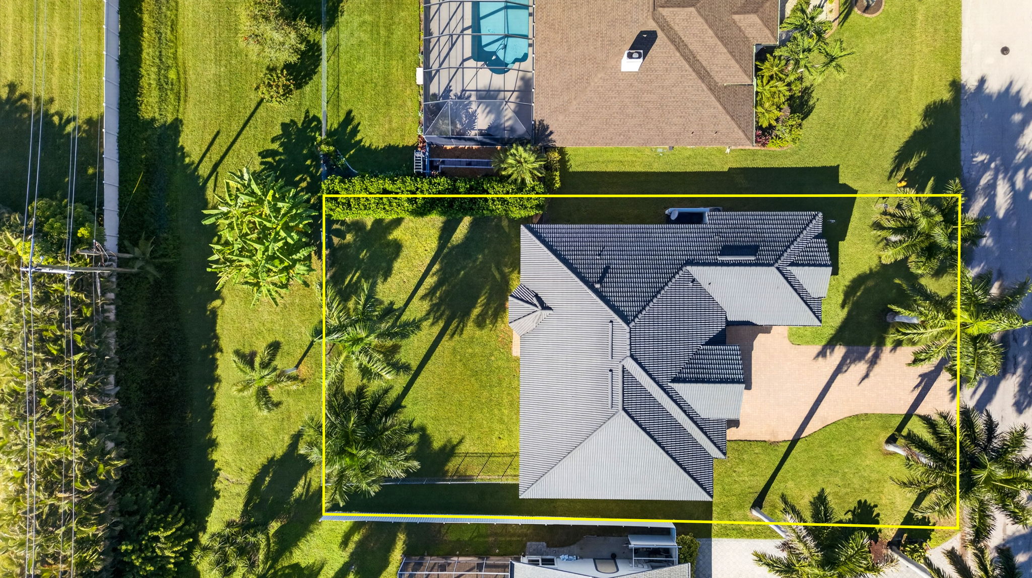 Aerial Overview - lot line