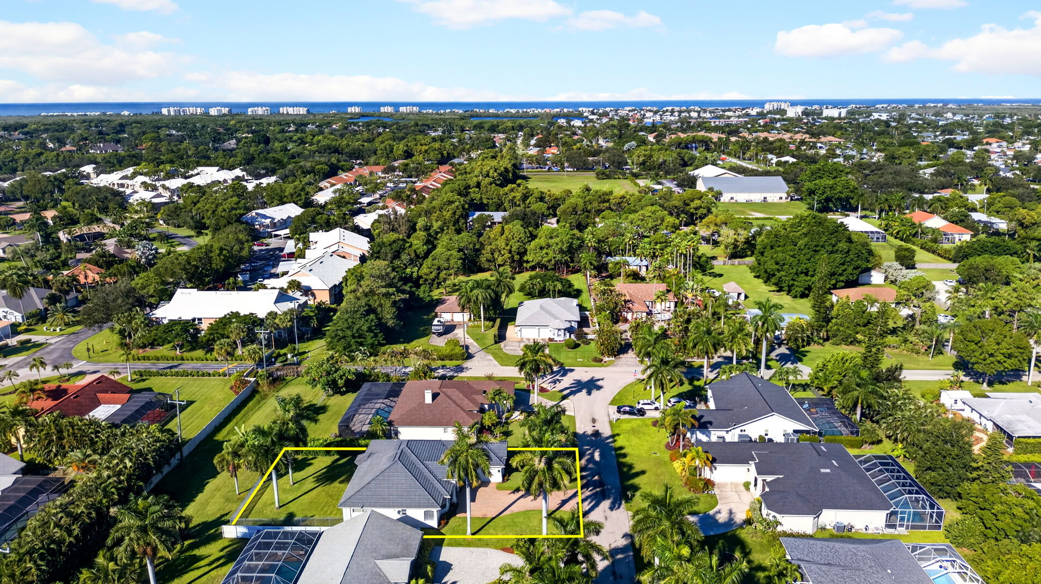 Aerial Side Exterior - lot line