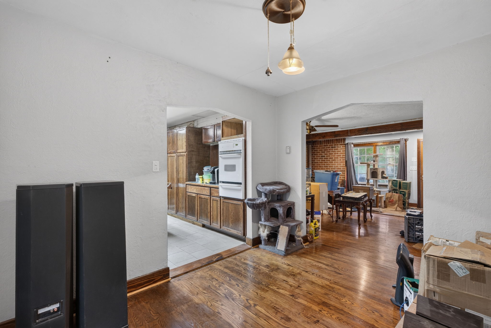 Dining Room to Kitchen & Living Room