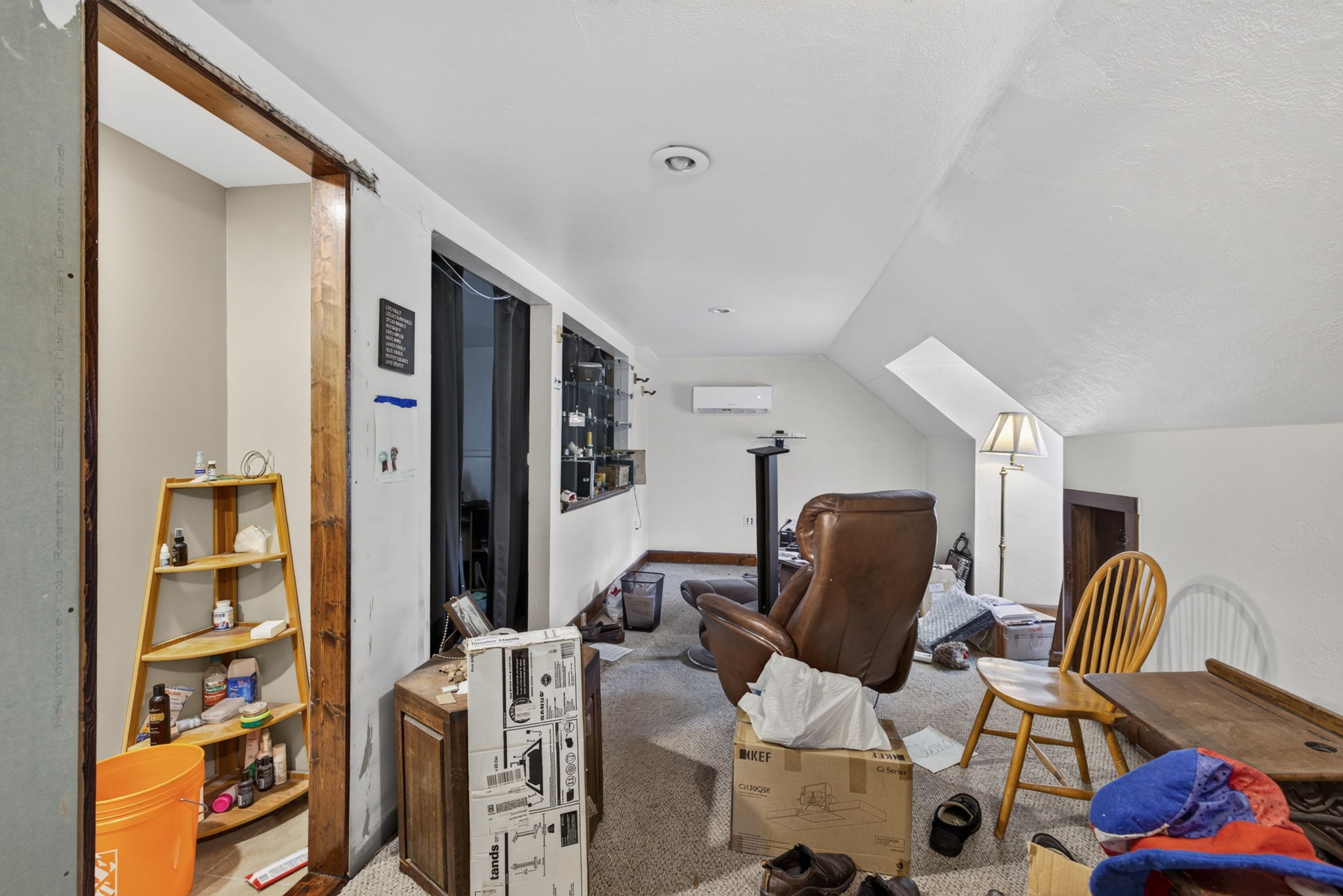 Upstairs has so much potential - could be made into two primary suites.  Has a mini split system.