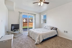 Basement flex room with access to backyard